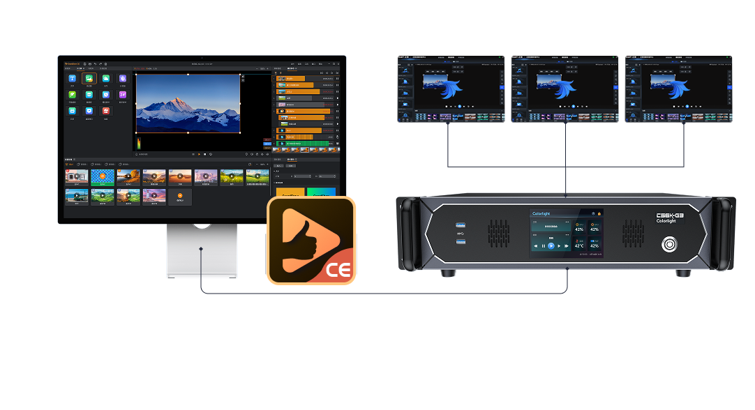 卡莱特CS16K 引领专业放映的下一代多媒体播控服务器